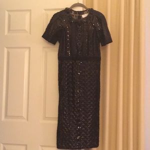 Byron Lars Anthropologie beaded dress